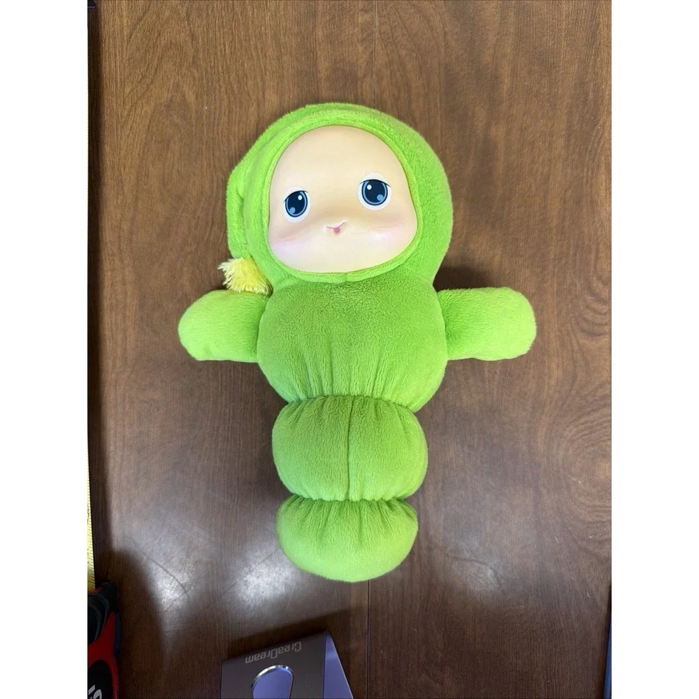 Hasbro 2009 Playskool Glo Worm Lullaby Plush Toy Green Tested Works 10